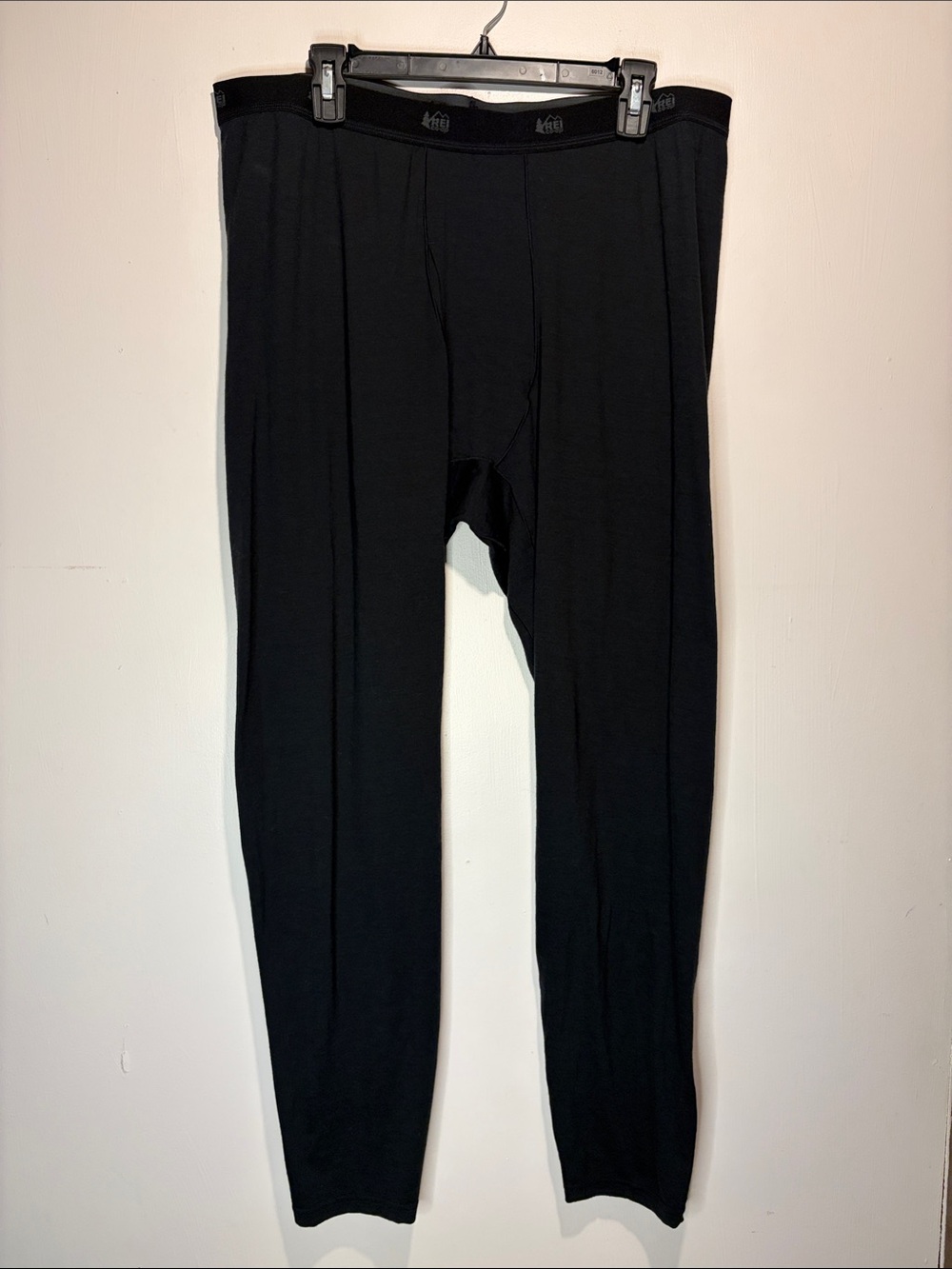 REI CO-OP 100% Merino Wool Men’s Base Layer Tights Leggings Size XL Black
